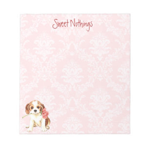 Bloc-note Rose Valentine Cavalier