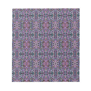 Bloc-note Rose violet géométrique