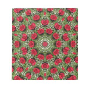 Bloc-note Roses rouges