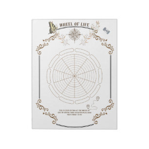 Bloc-note Roue de vie imprimable pour la croissance personne