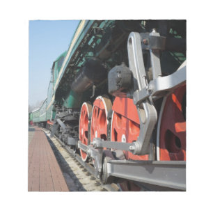 Bloc-note Roues de locomotive à vapeur