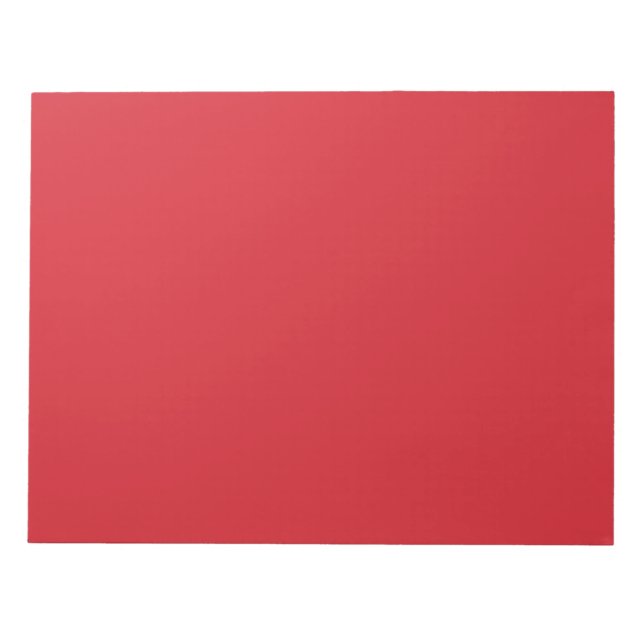 Bloc-note rouge Amaranthe (couleur solide)  (Devant)