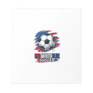 Bloc-note Rouge Blanc Bleu Football Vintage Chemise Patrioti