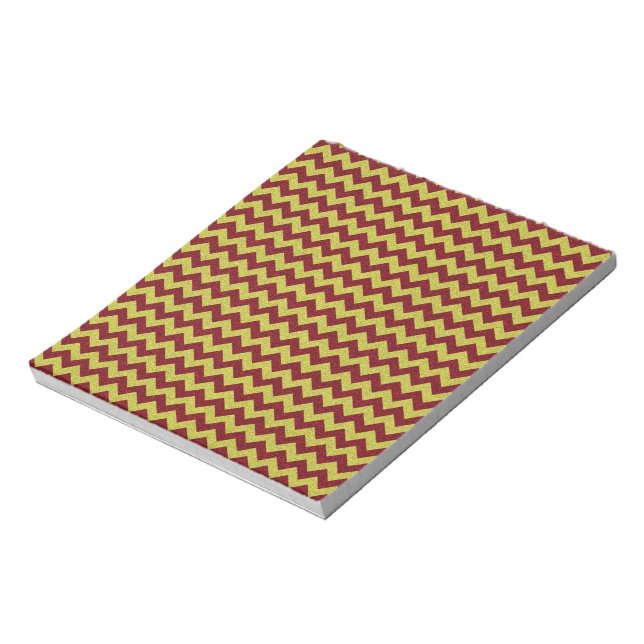 Bloc-note Rouge & Or Paillettes Zig Zag (Tourné)