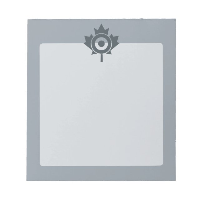Bloc-note Rounde canadienne de la feuille d'érable Mod CANAD (Devant)