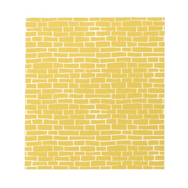 Bloc-note Route de briques - Jaune et transparent (Devant)
