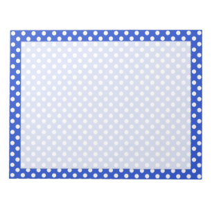 Bloc-note Royal Blue Combination Pois par STaylor