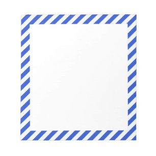 Bloc-note Royal Blue Combination Stripes par Shirley Taylor