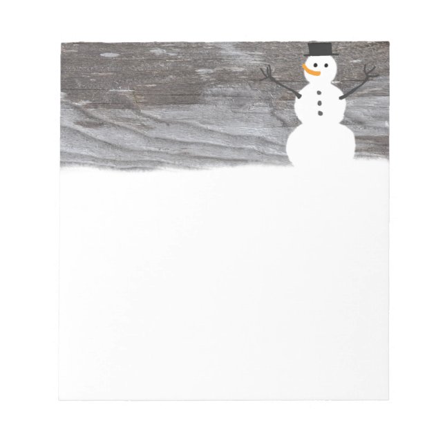 Bloc-note Russe Snowman (Devant)