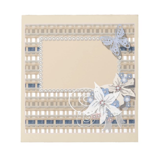 Bloc-note Rustique, mariage (Devant)