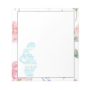 Bloc-note Sage-femme Bordure Aquarelle Rose