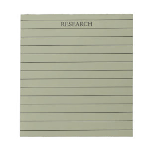 Bloc-note Sage Green Elegant & Serene Papeterie