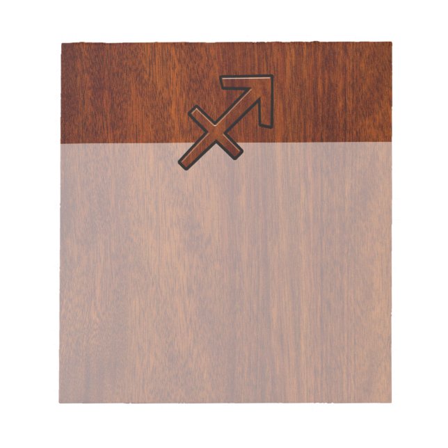 Bloc-note Sagittarius Zodiac Connexion style acajou (Devant)