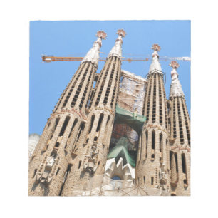 Bloc-note Sagrada Familia à Barcelone, Espagne