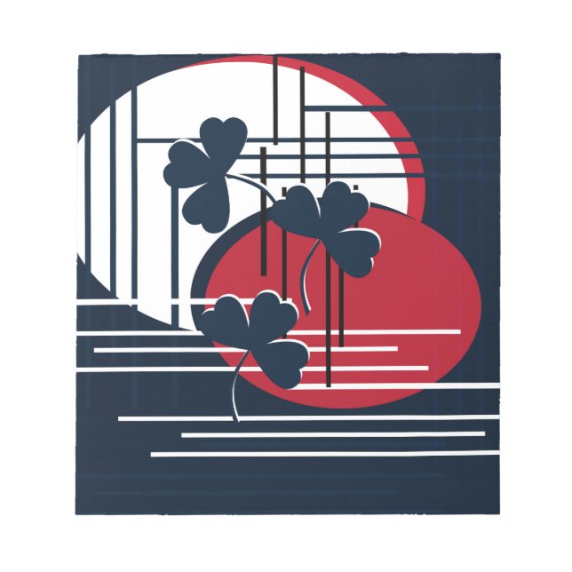 Bloc-note Saint Patrick, abstraction (Devant)