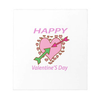 Bloc-note Saint Valentin Cadeau Romantique Coeur en Flèches 