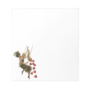 Bloc-note Saint-Valentin vintage, dame victorienne sur une b