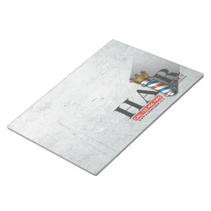Bloc-note Salon de coiffure Barber Hair Shop King Crown Mât