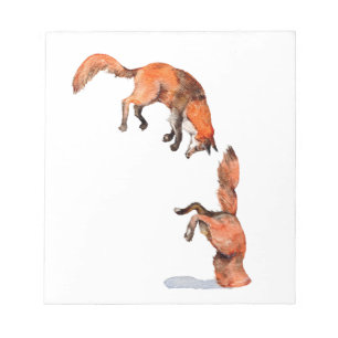 Bloc-note Sauter Renard Rouge