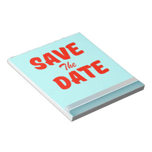 Bloc-note Sauvegarder la date vintage diner américain
