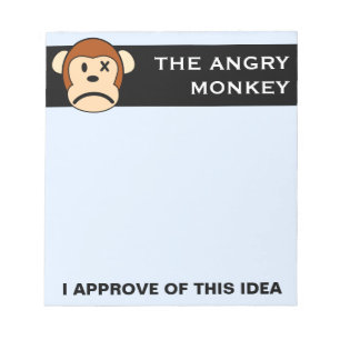 Bloc-note Sceau d'approbation : Produit approuvé par Angry M