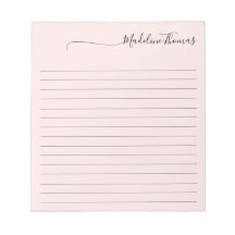 Script moderne élégant Girly Nom rose