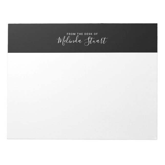 Bloc-note Script Moderne Professionnel (Devant)