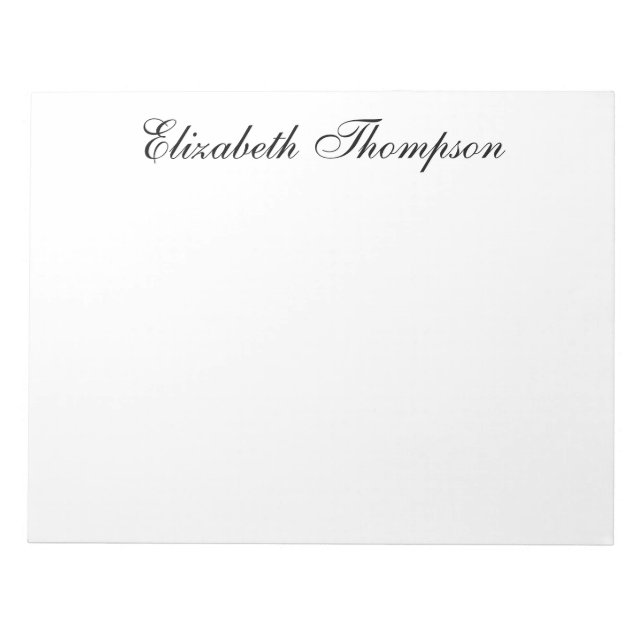 Bloc-note Script monogramme (Devant)