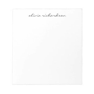 Bloc-note Script professionnel simple et moderne