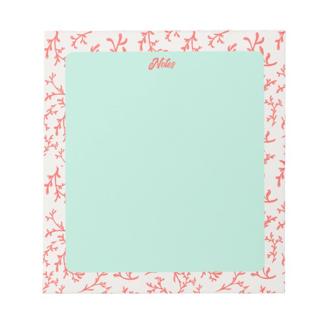 Bloc-note Sea Coral Notepad (Devant)