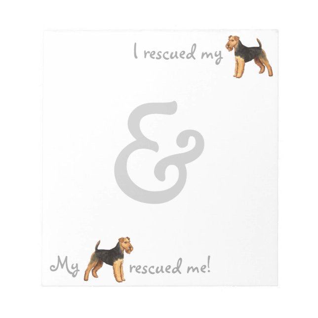 Bloc-note Secourt Welsh Terrier (Devant)