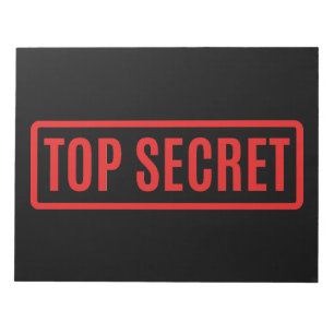 Bloc-note Secret noir