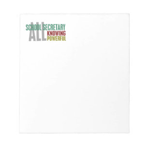 Bloc-note Secrétaire d'école