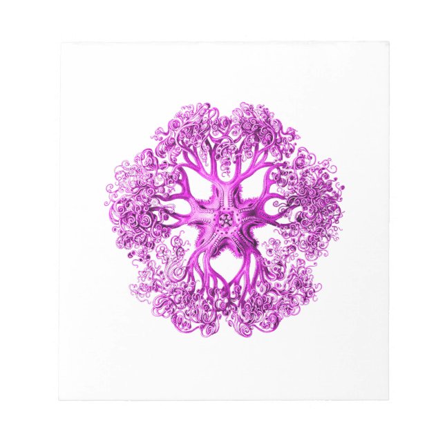 Bloc-note Section Tentacle en rose (Devant)