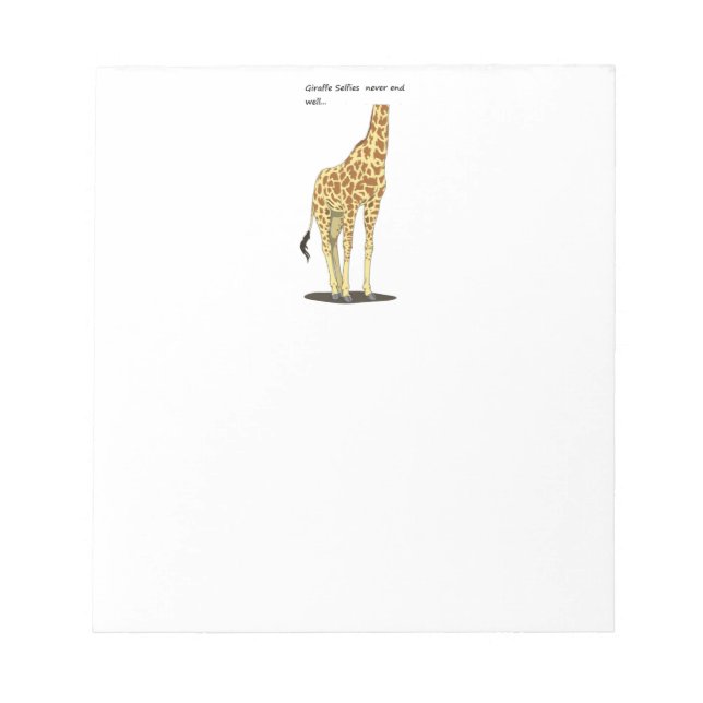 Bloc-note Selfies de girafe (Devant)