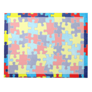 Bloc-note Sensibilisation sur l'autisme-Puzzle par Shirley T