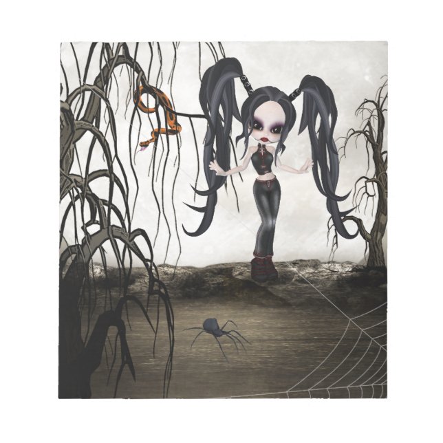 Bloc-note Sepia Goth Girl (Devant)