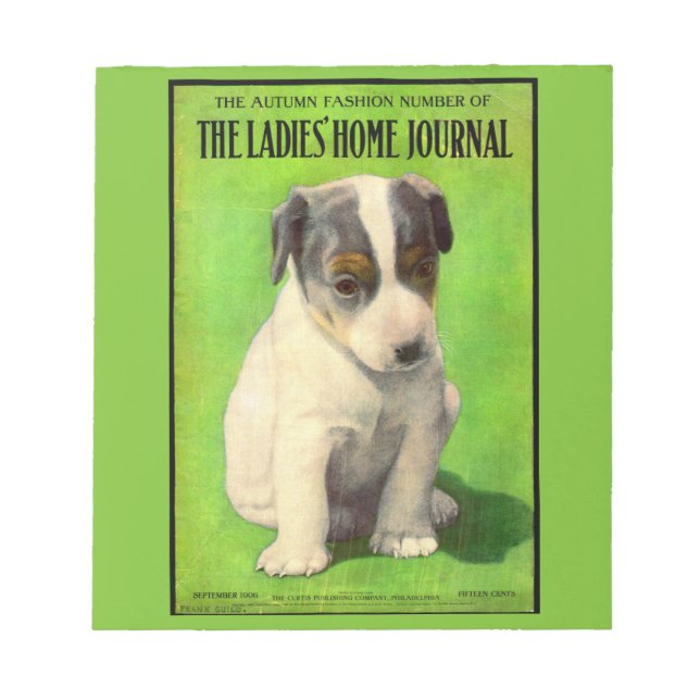 Bloc-note Septembre 1906 Ladies Home Journal couverture chio (Devant)