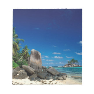 Bloc-note Seychelles, île de Mahe, plage d'Anse Royale.
