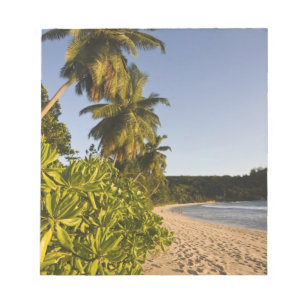 Bloc-note Seychelles, île de Mahe, plage d'Anse Takamaka,