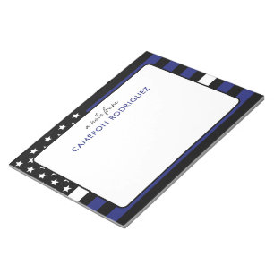Bloc-note SGE EMT personnalisé en ligne blanche mince