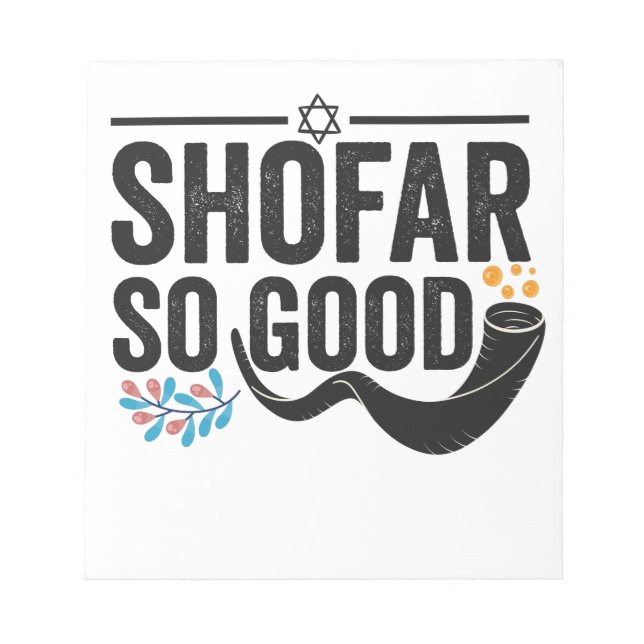 Bloc-note Shofar So good Funny Jewish Hanoukka Holiday Cadea (Devant)