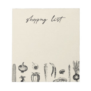 Bloc-note Shopping list