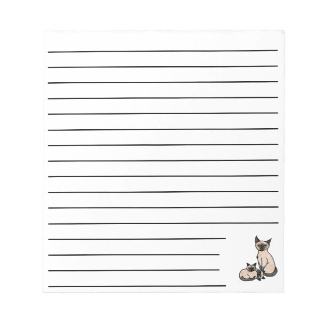 Bloc-note Siamese (Devant)