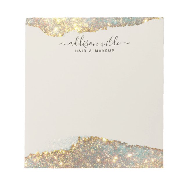 Bloc-note Signature holographique Script moderne Parties sci (Devant)
