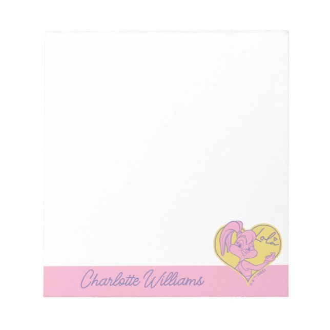 Bloc-note Signature Lola Heart (Devant)