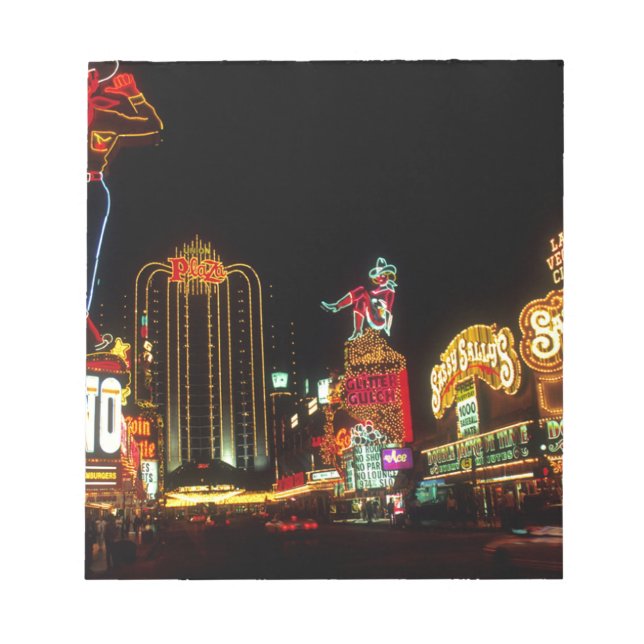 Bloc-note Signe Las Vegas Night Time Neon Lights Casinos (Devant)