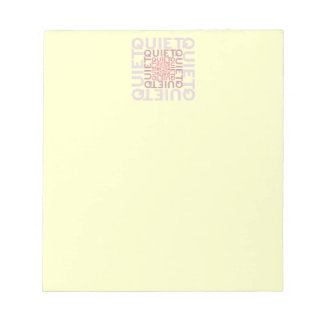 Bloc-note Silence Silence Silence