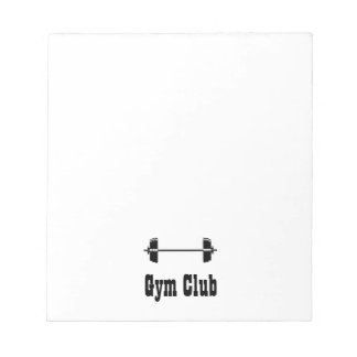 Bloc-note Silhouette de la salle de gym Barbell