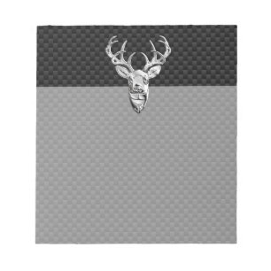 Bloc-note Silver Buck on Carbon Fiber Decor